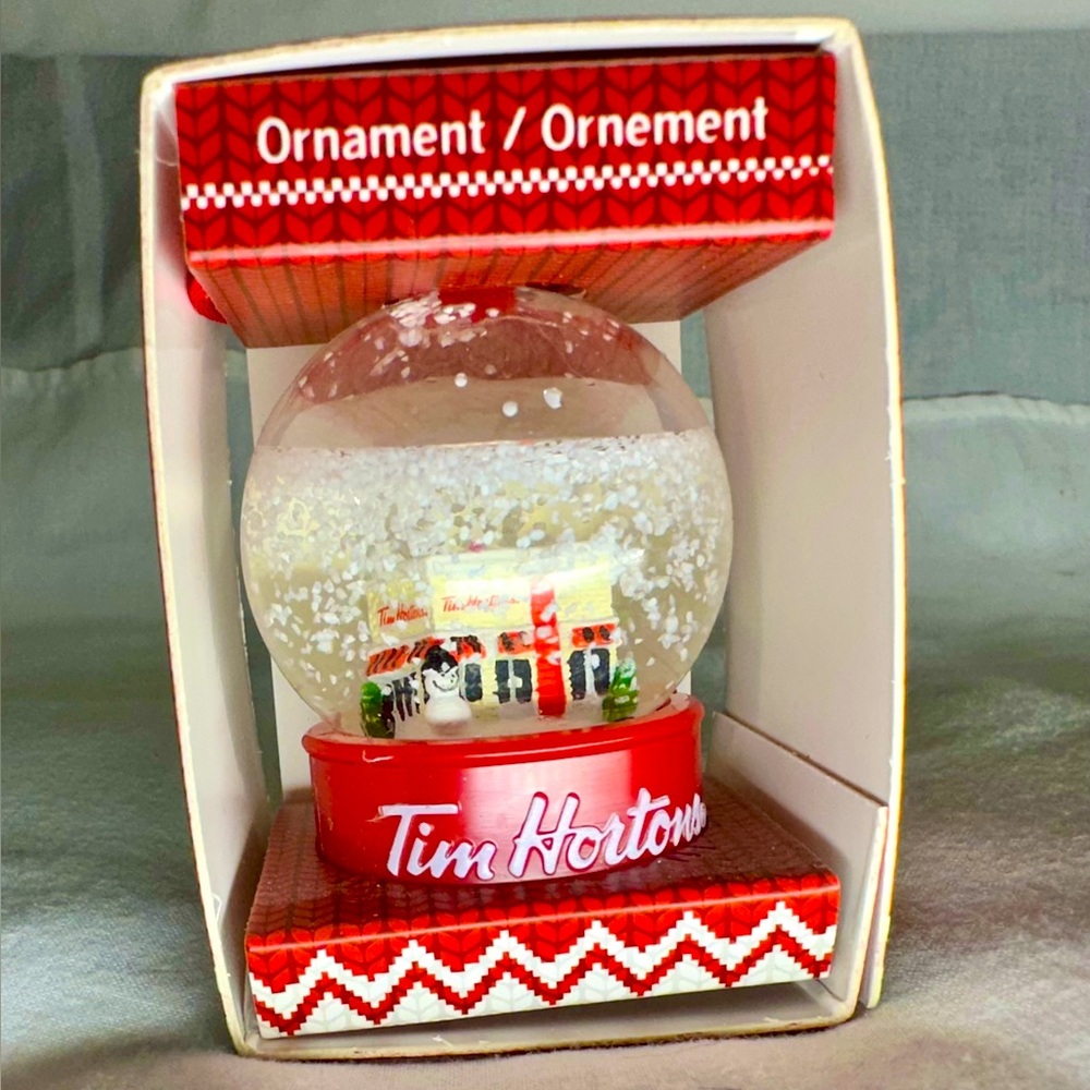 Tim Hortons Snow Globe Christmas Ornament 2015